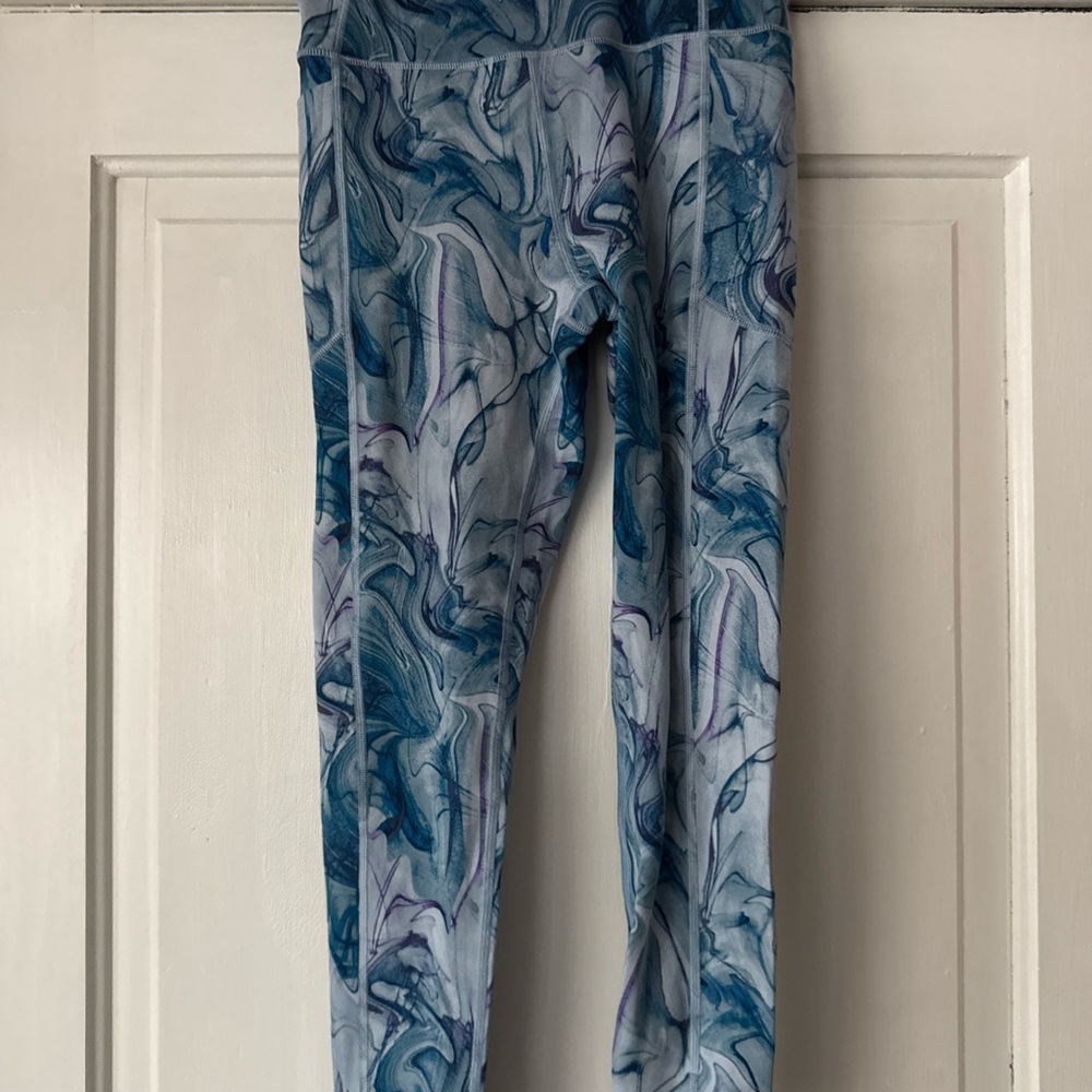 Victoria's Secret Marble-Print Leggings - Blue & Purple
